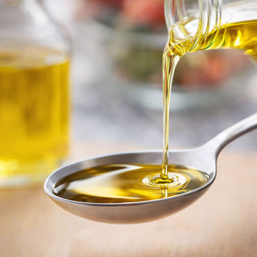cómo medir aceite sin báscula con cucharas y utensilios de cocina